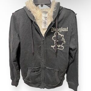 Disney Mickey Mouse 55 Year Anniversary Faux Fur Hoodie Jacket